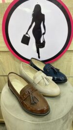 Moccasin finition vernie